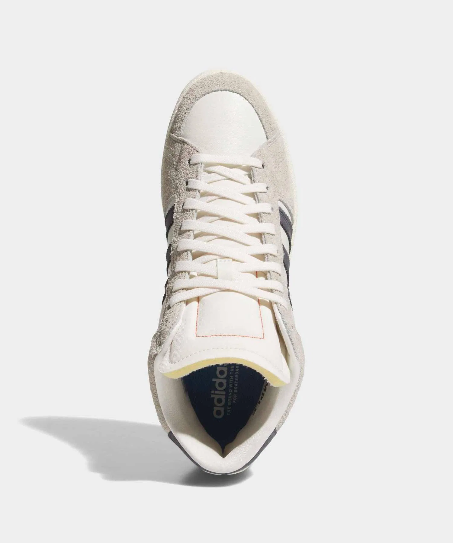 Унисекс кеды из натуральной кожи SUPERSKATE adidas Originals серые — фото 2