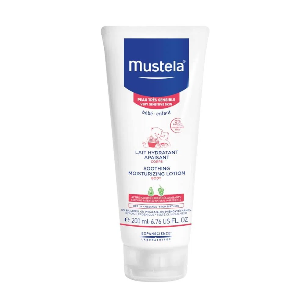 Увлажняющий лосьон для очень чувствительной кожи «Bébé Soothing Moisturising Lotion» от Mustela Mustela