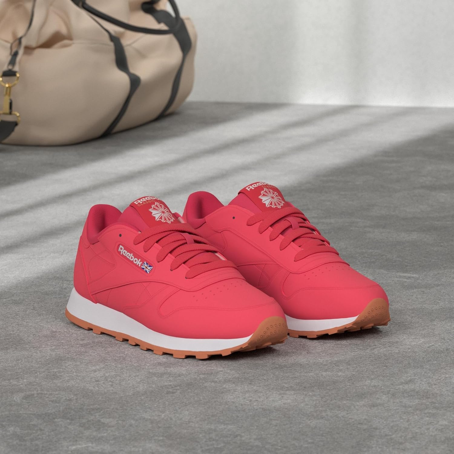 Мужские кроссовки Reebok Court Advance - повседневные теннисные туфли, размеры с 6 по 15, красно-белый — фото 2