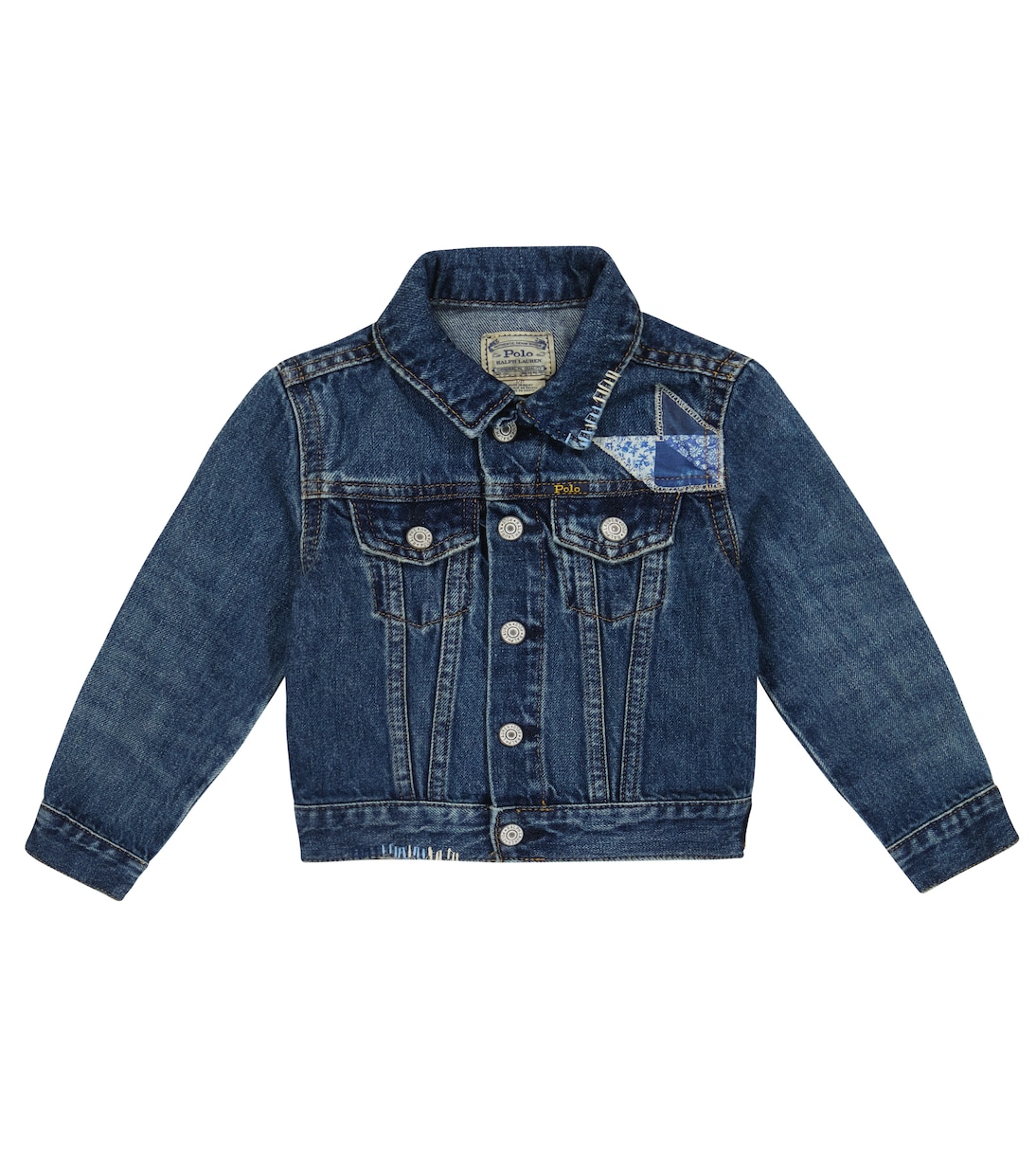 

Лоскутная джинсовая куртка Polo Ralph Lauren Kids, Nolana Wash
