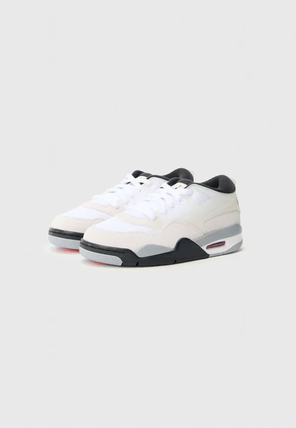 Кроссовки air 4 rm bg Jordan, White/Black/Light Smoke Grey — фото 2