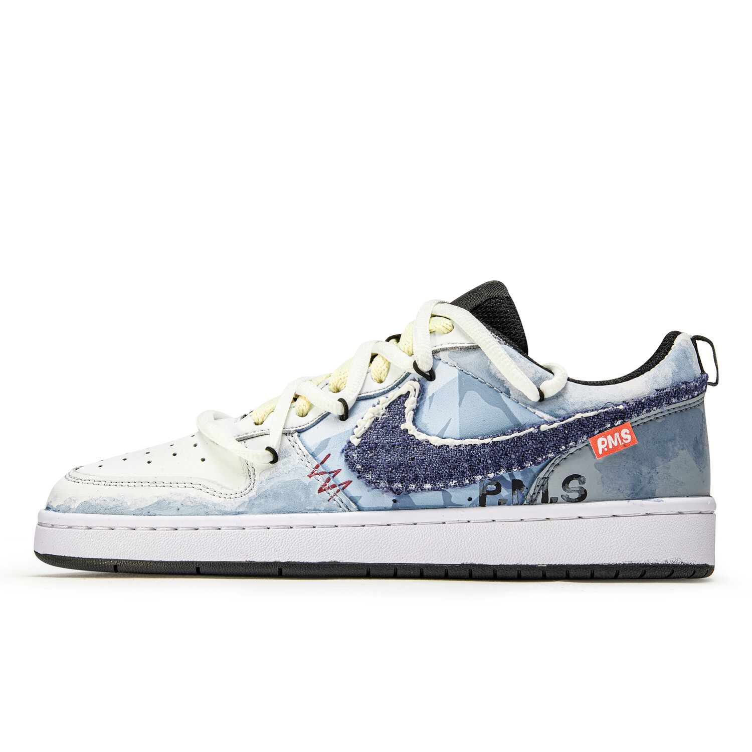 

Кроссовки Nike Court Borough Kids' Skateboarding Shoes Grade School, синий/белый