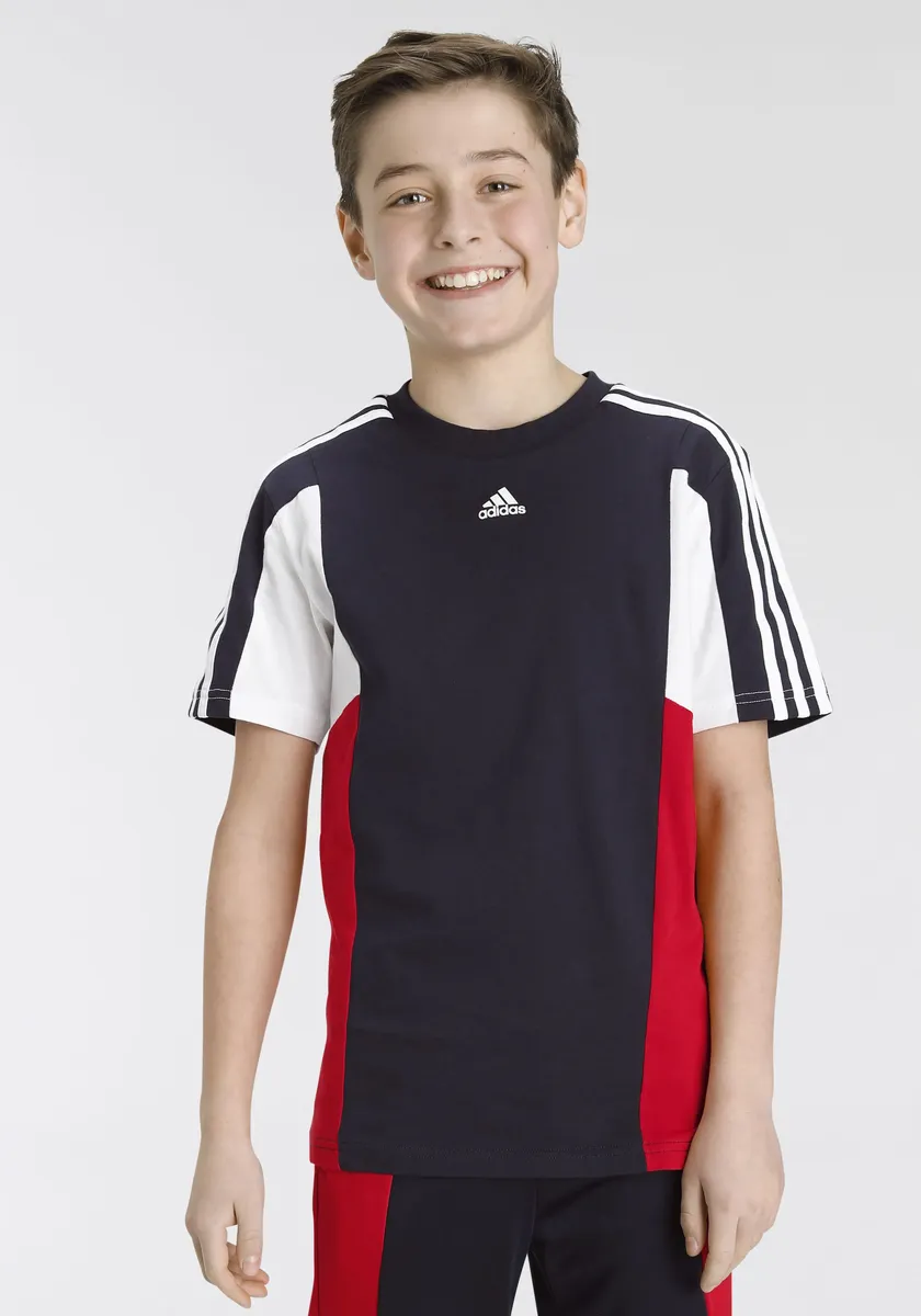 

Футболка Adidas Sportswear "COLORBLOCK 3-STRIPES REGULAR FIT", белый