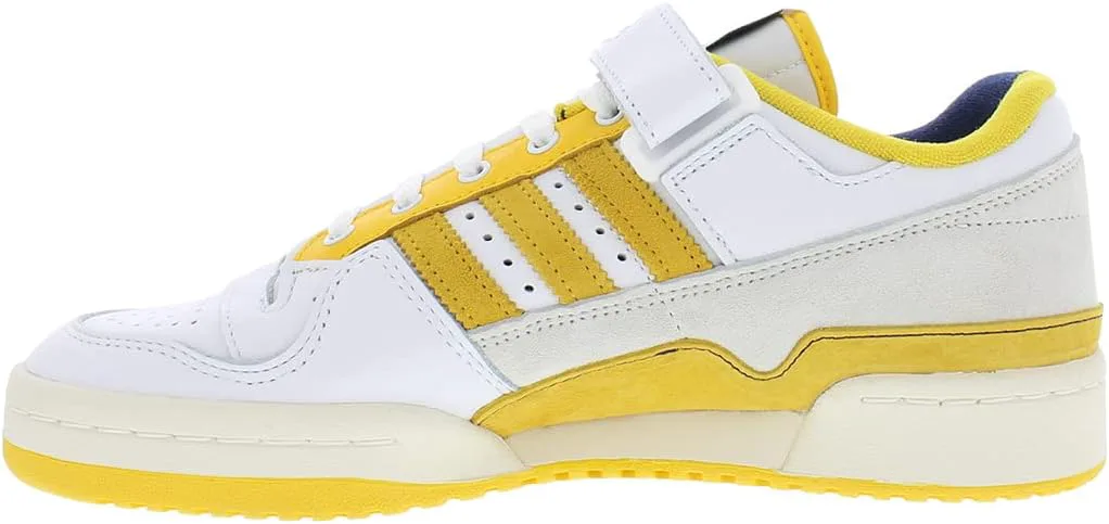 Мужские кроссовки Adidas Forum Low, белый/темно-синий/желтый — фото 3