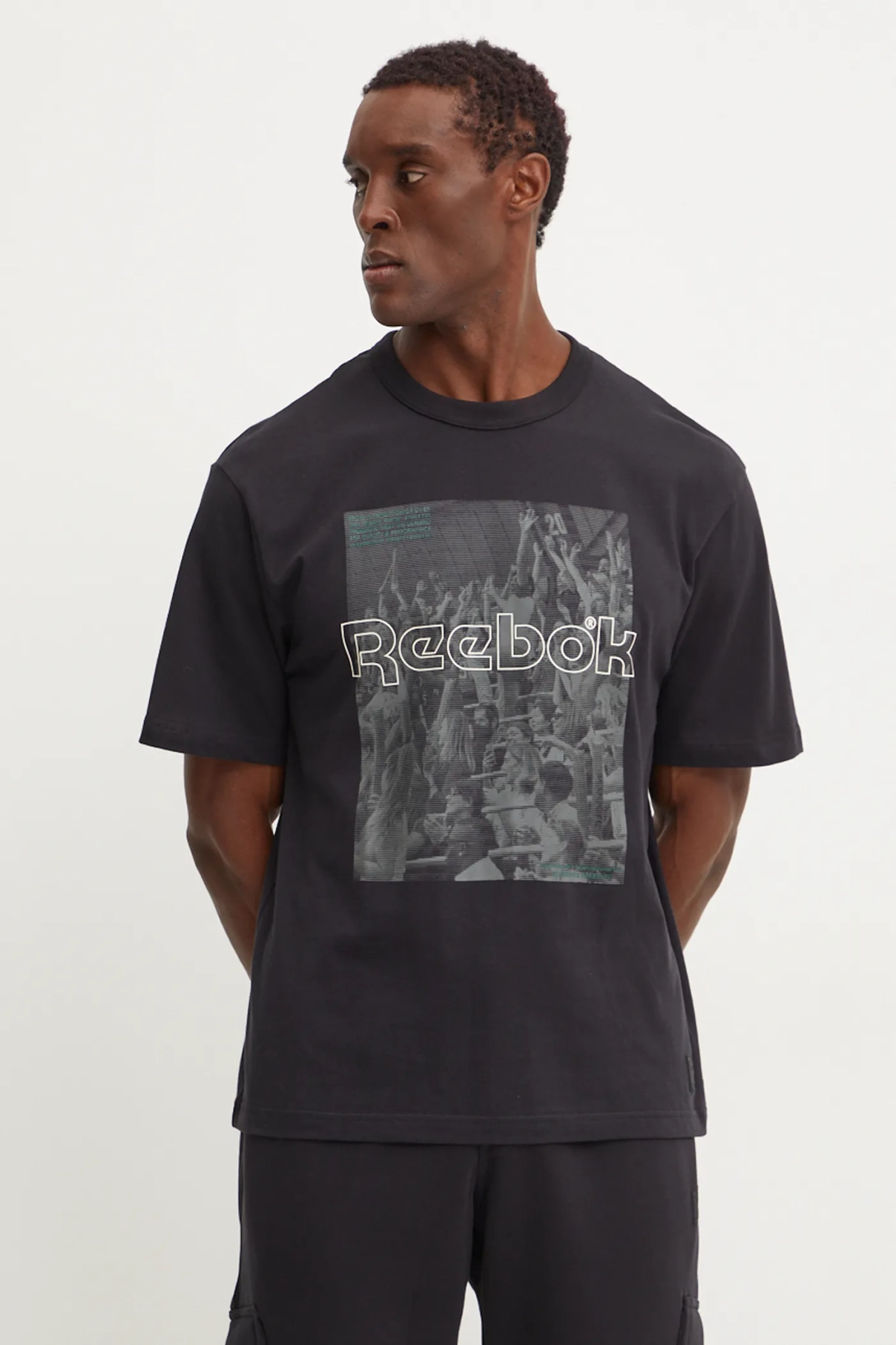 

Хлопковая футболка Reebok Classic, черный