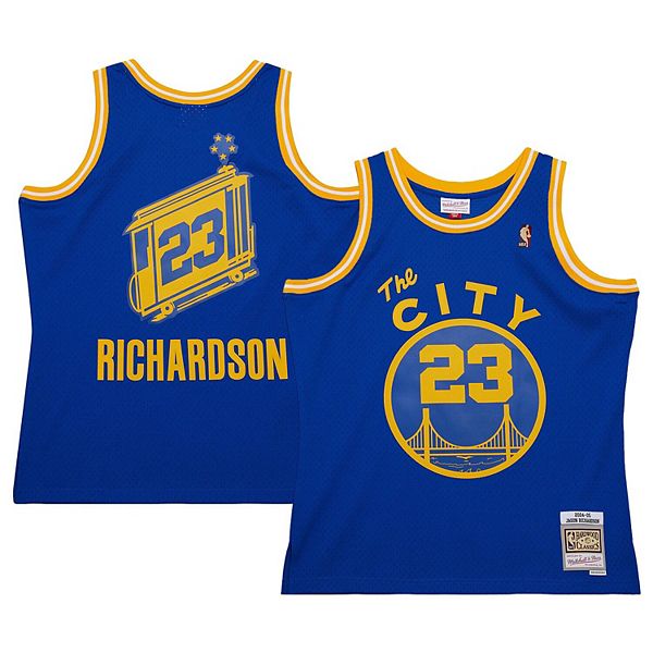 

Мужская футболка Jason Richardson Golden State Warriors 2004/05 Hardwood Classics Swingman Mitchell & Ness
