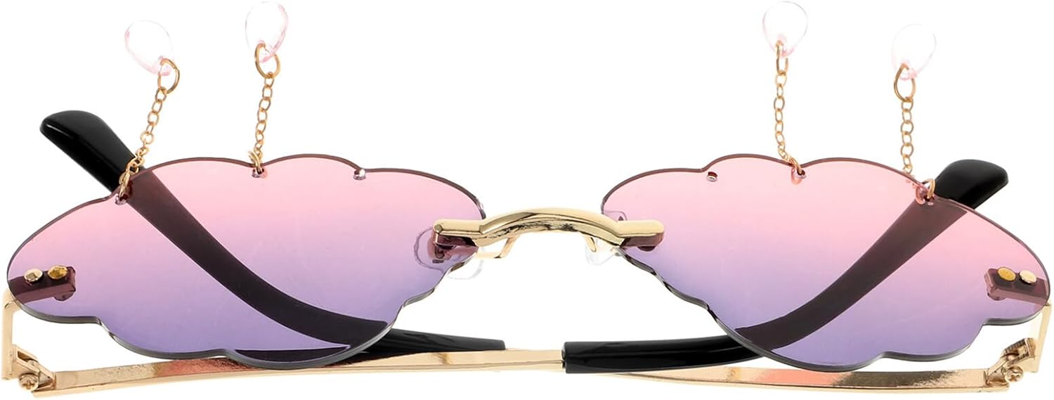 

Солнцезащитные очки Healifty с подвеской в ​​виде ракушки, женские, для фотосъемки, с защитой от УФ-излучения, модные солнцезащитные очки в стиле ракушки для уличного стиля, светло-золотистого цвета, Multi