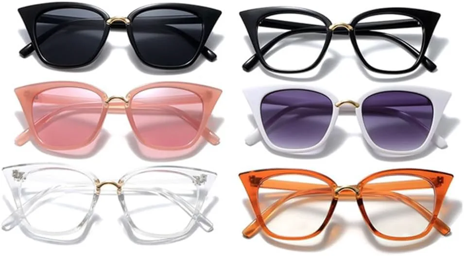 

Солнцезащитные очки «кошачий глаз» для женщин и мужчин, маленькая оправа, легкосплавные очки, ретро-панк очки, защита от ультрафиолета UV400 LANGSER, C1 Black