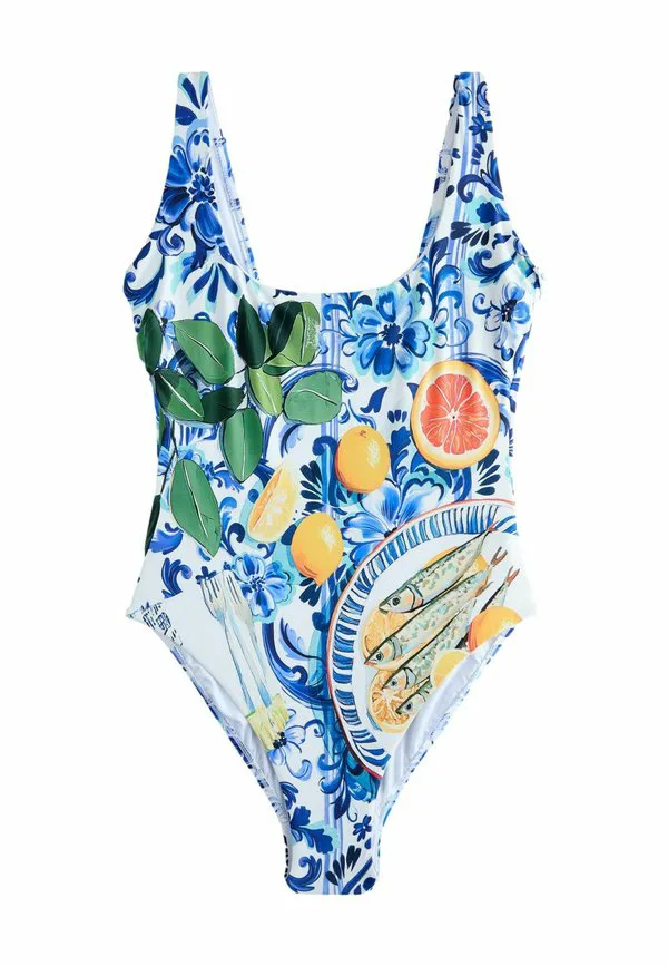 

Купальник Next, Blue White Porcelain Sardine Print, Белый, Купальник Next, Blue White Porcelain Sardine Print