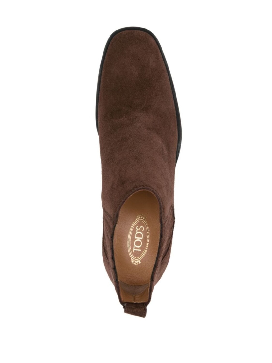 Ботильоны Tod's из замши высотой 65 мм, коричневый — фото 4