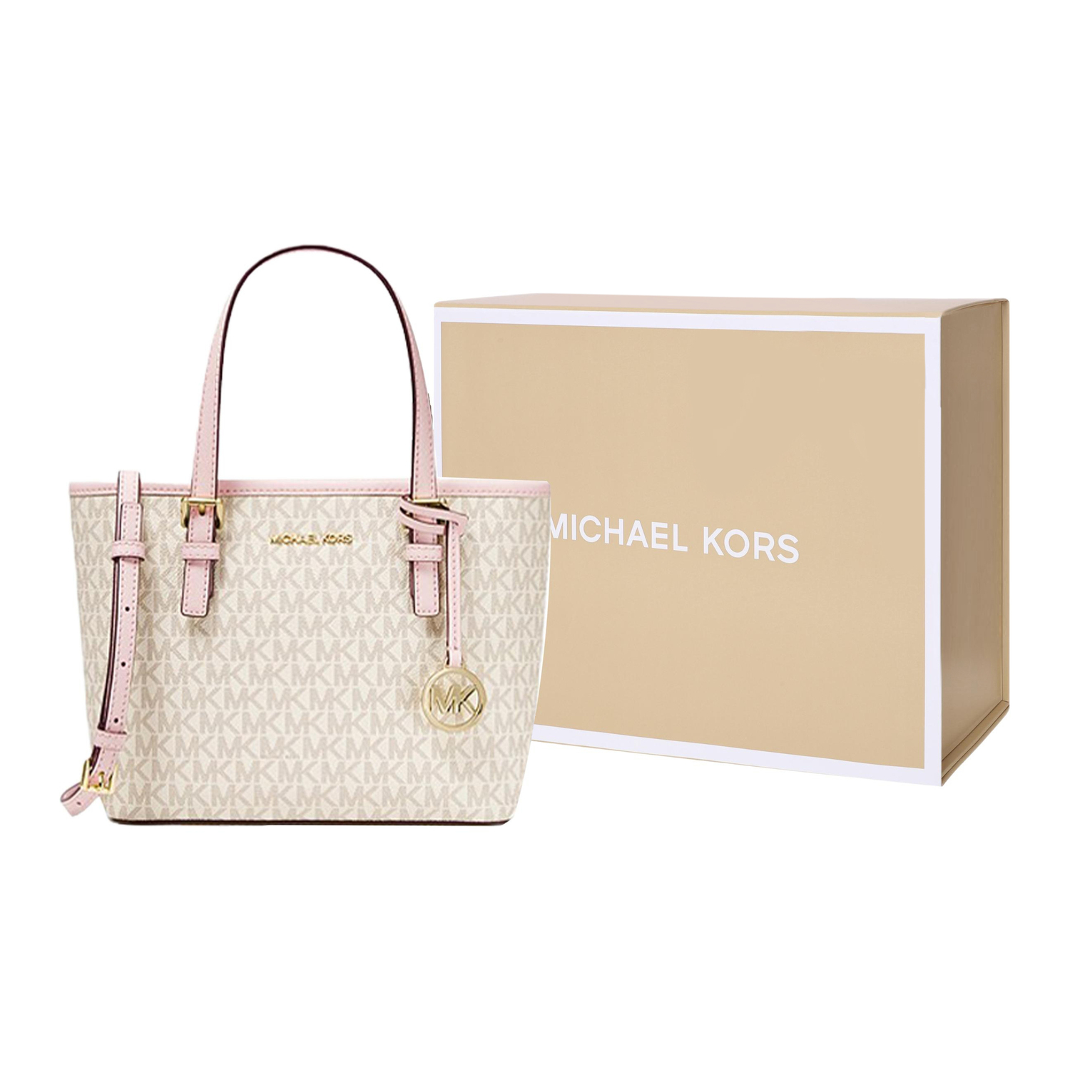 

MICHAEL KORS Дорожная сумка-тоут Jet Set Travel Extra Small Logo с верхней молнией