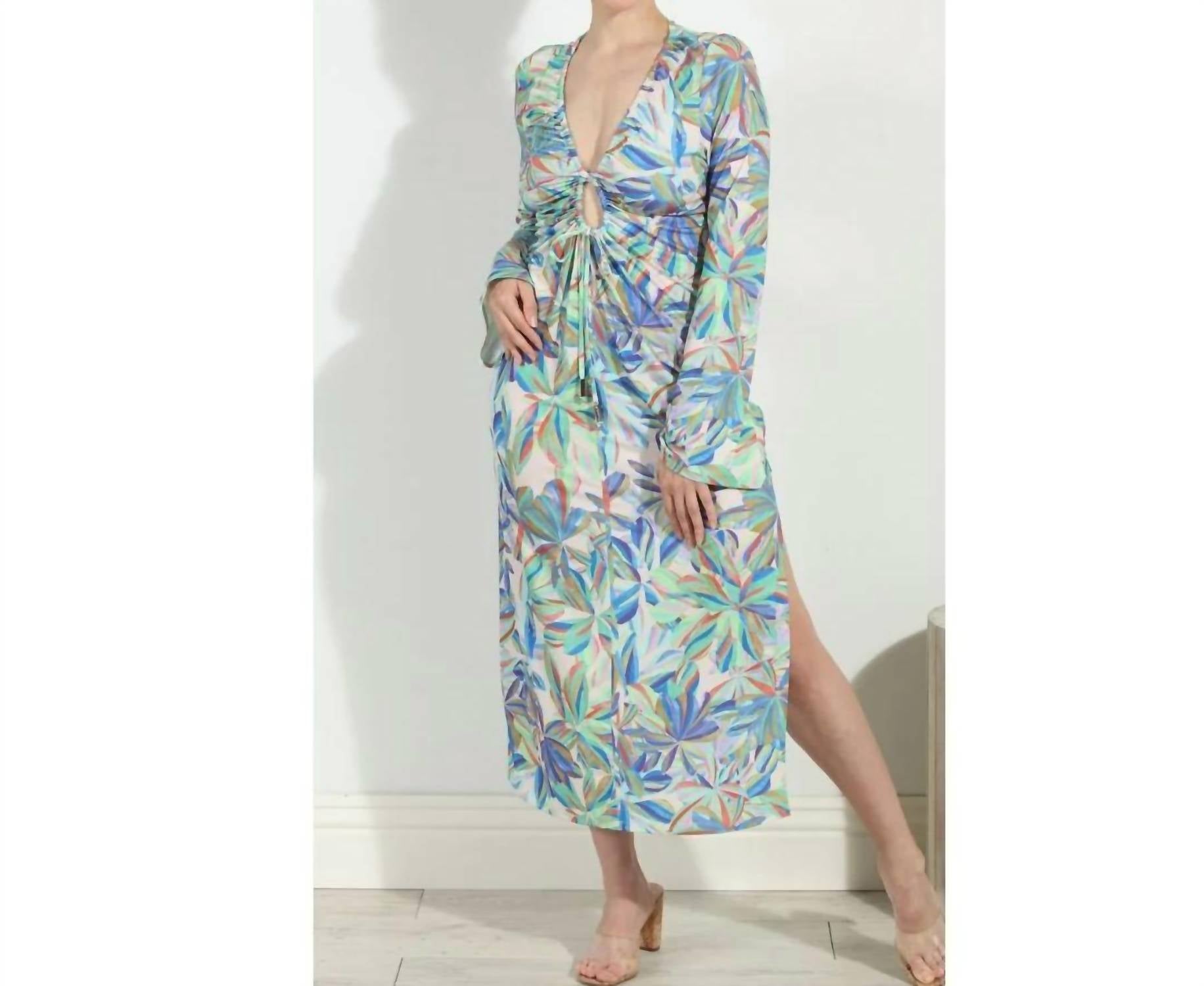 

Платье-миди Bell Keyhole в Лейтоне Veronica M, цвет leighton