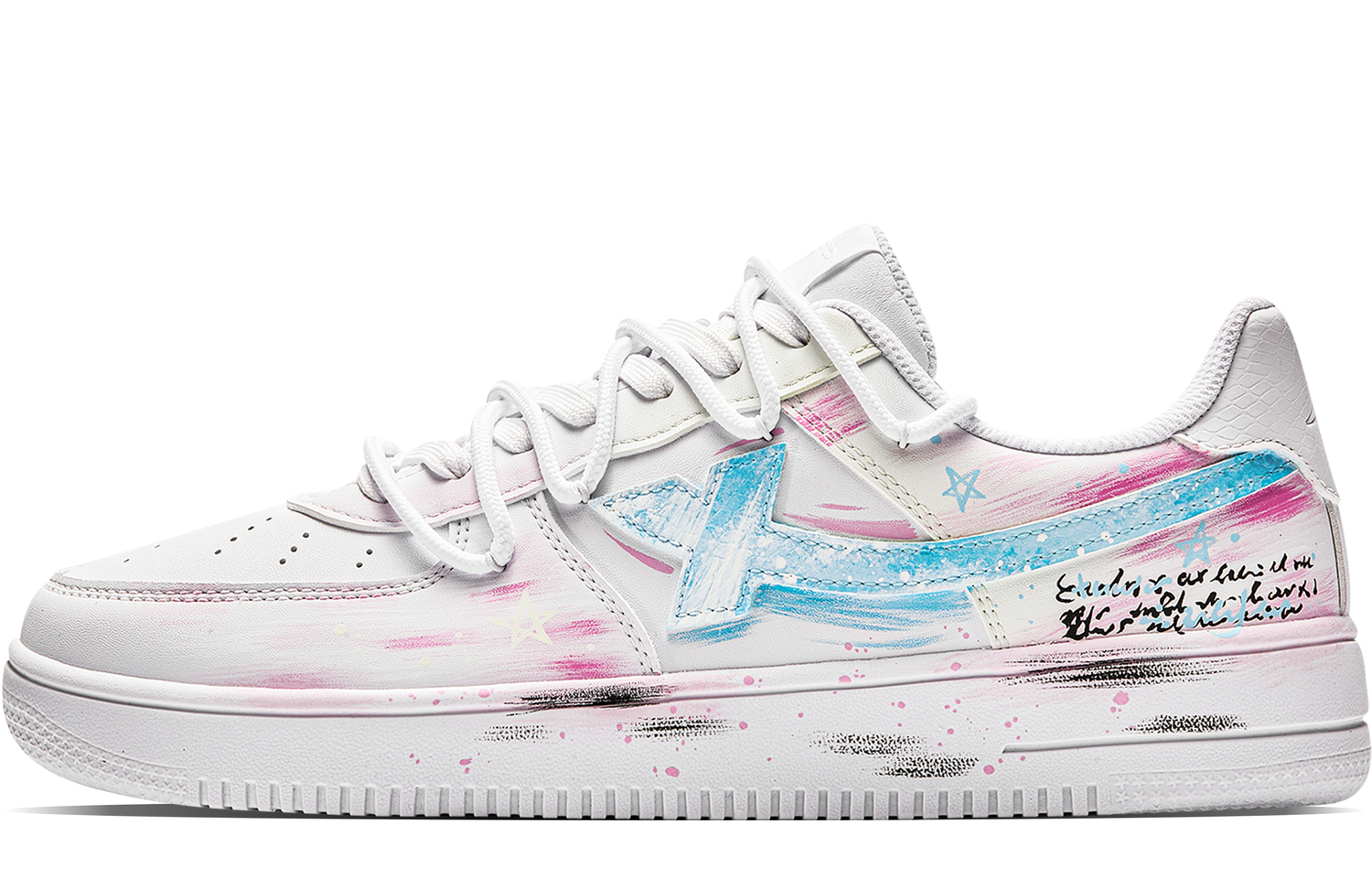 

XTEP Кроссовки для скейтбординга мужские Air Force One низкие противоскользящие износостойкие белый синий розовый