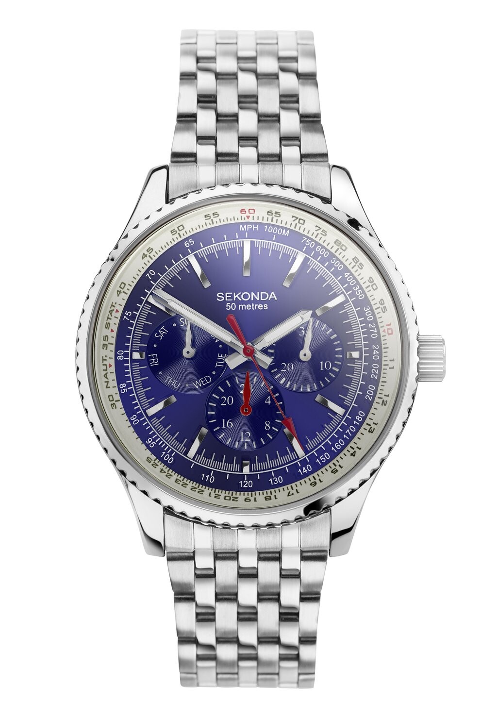 

Часы с хронографом MAVERICK ROUND CASE Sekonda, синий