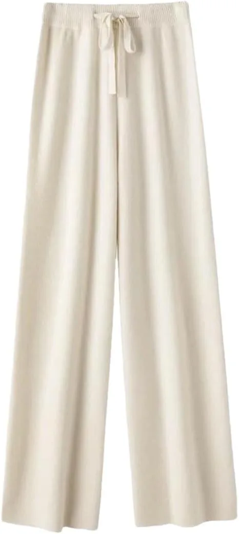 

Женские шерстяные брюки с широкими штанинами и высокой талией