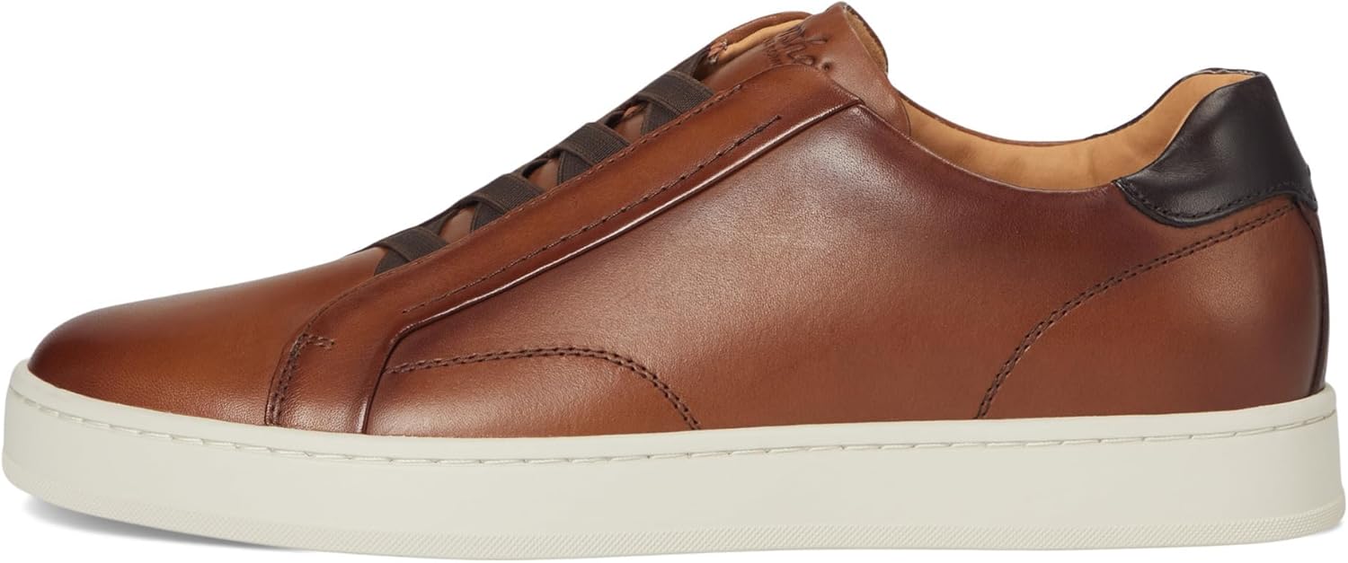 Мужские слипоны Florsheim Monopoli с эластичной шнуровкой от носка до пятки, Cognac — фото 4