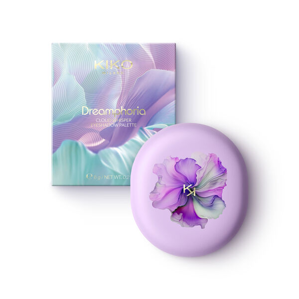 Палитра теней для век с матовыми и металлическими финишами 02 fairy feeling, 6 г Kiko Milano Dreamphoria cloud whisper eyeshadow palette — фото 3
