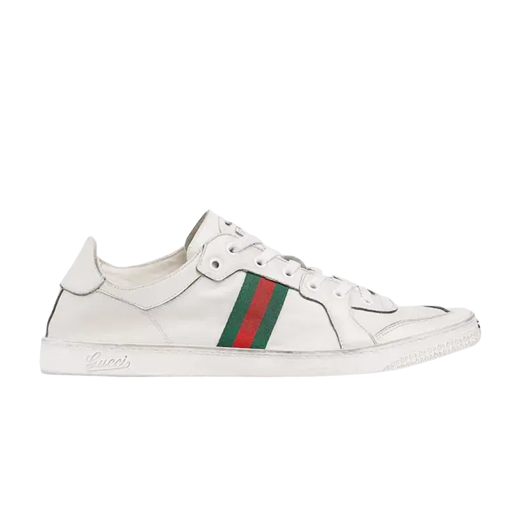 Низкие кроссовки Gucci Stretch, белый