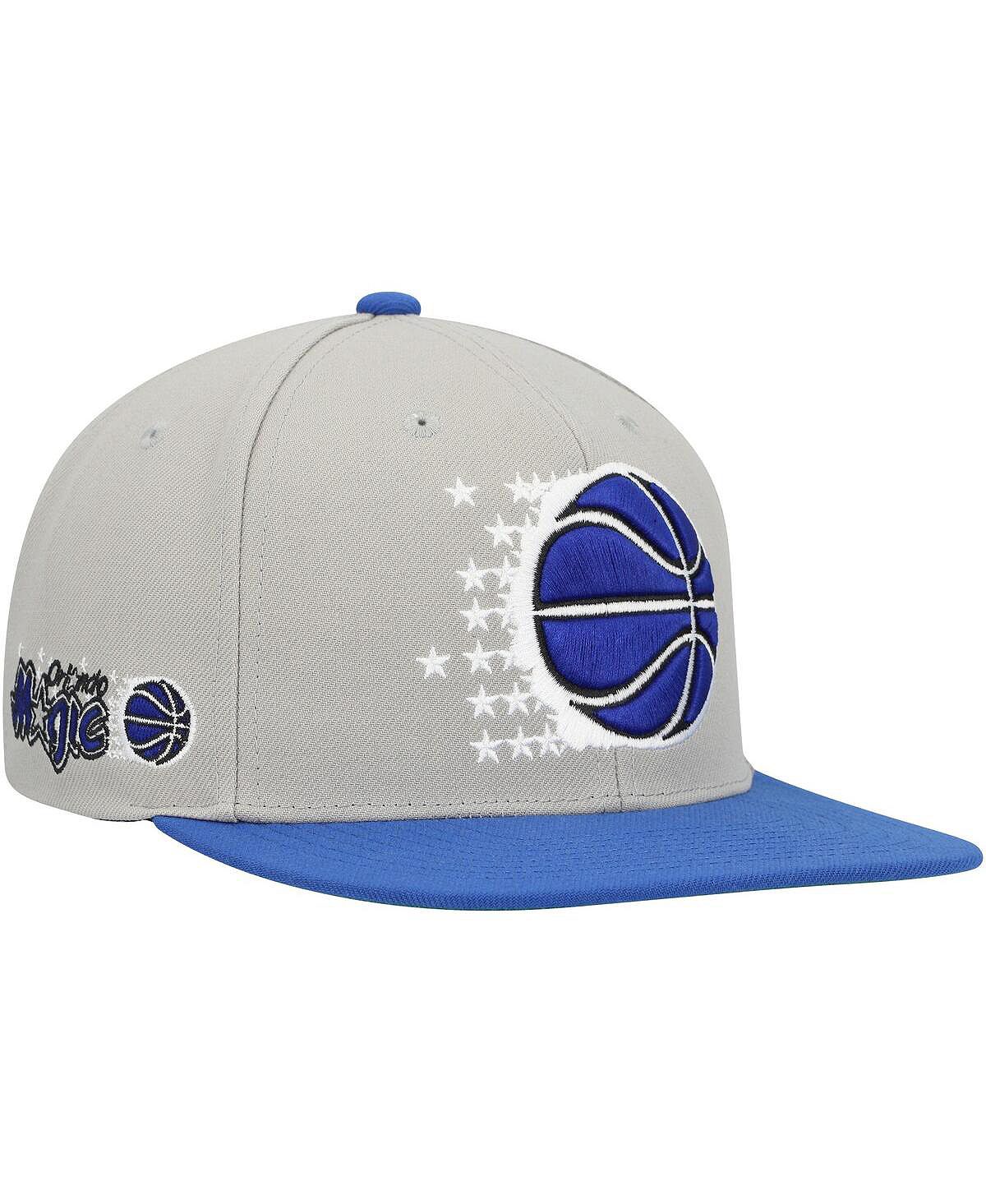 

Мужская серо-синяя кепка Orlando Magic Hardwood Classics Essentials 2.0 Snapback Mitchell & Ness