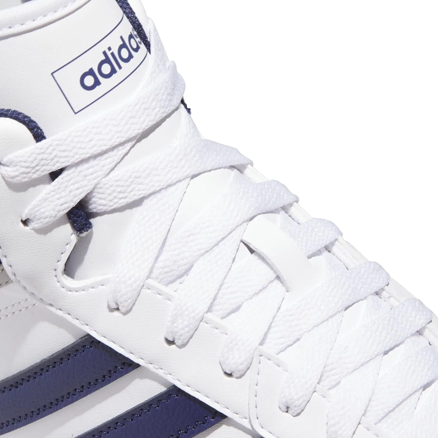 Кроссовки Adidas Unisex Hoops 4.0 Mid, Ftwr White Dark Blue Grey Two — фото 4