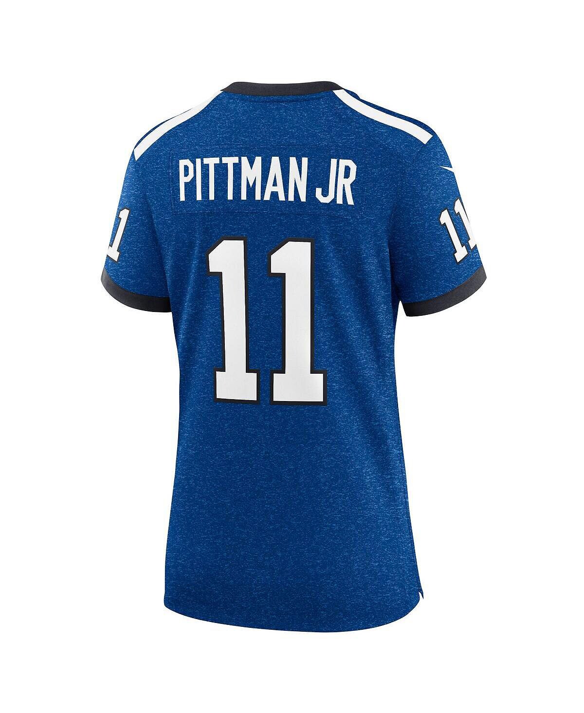 Женская майка Майкла Питтмана младшего Royal Indianapolis Colts Indiana Nights Alternate Game Nike — фото 4