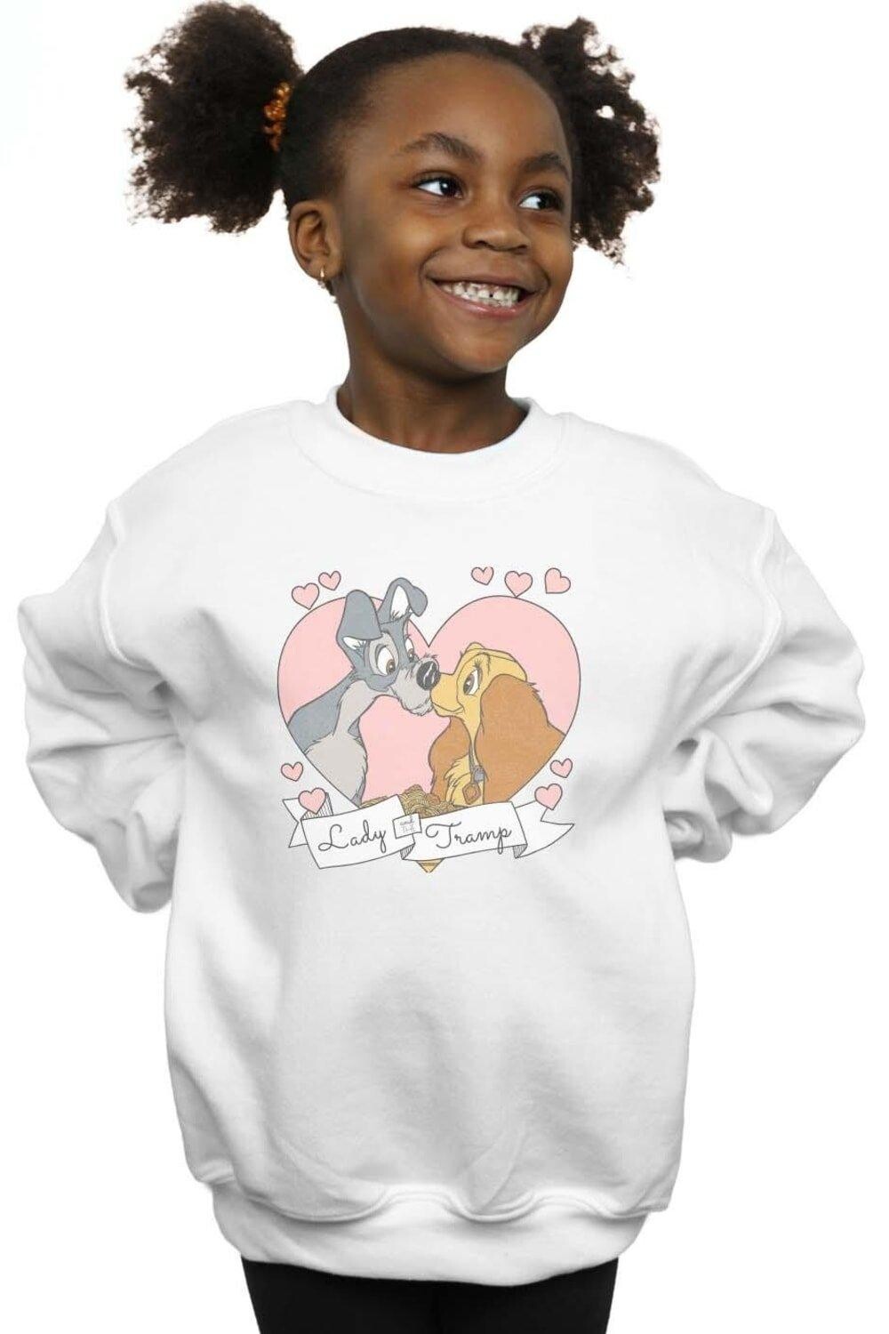 

Толстовка Lady And The Tramp Love Disney, белый