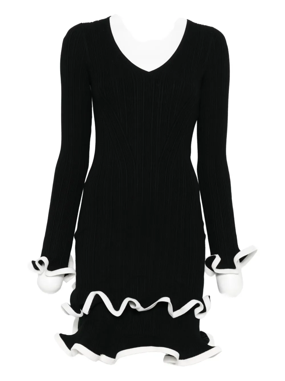 

Мини-платье Avalon с оборками Simkhai, черный