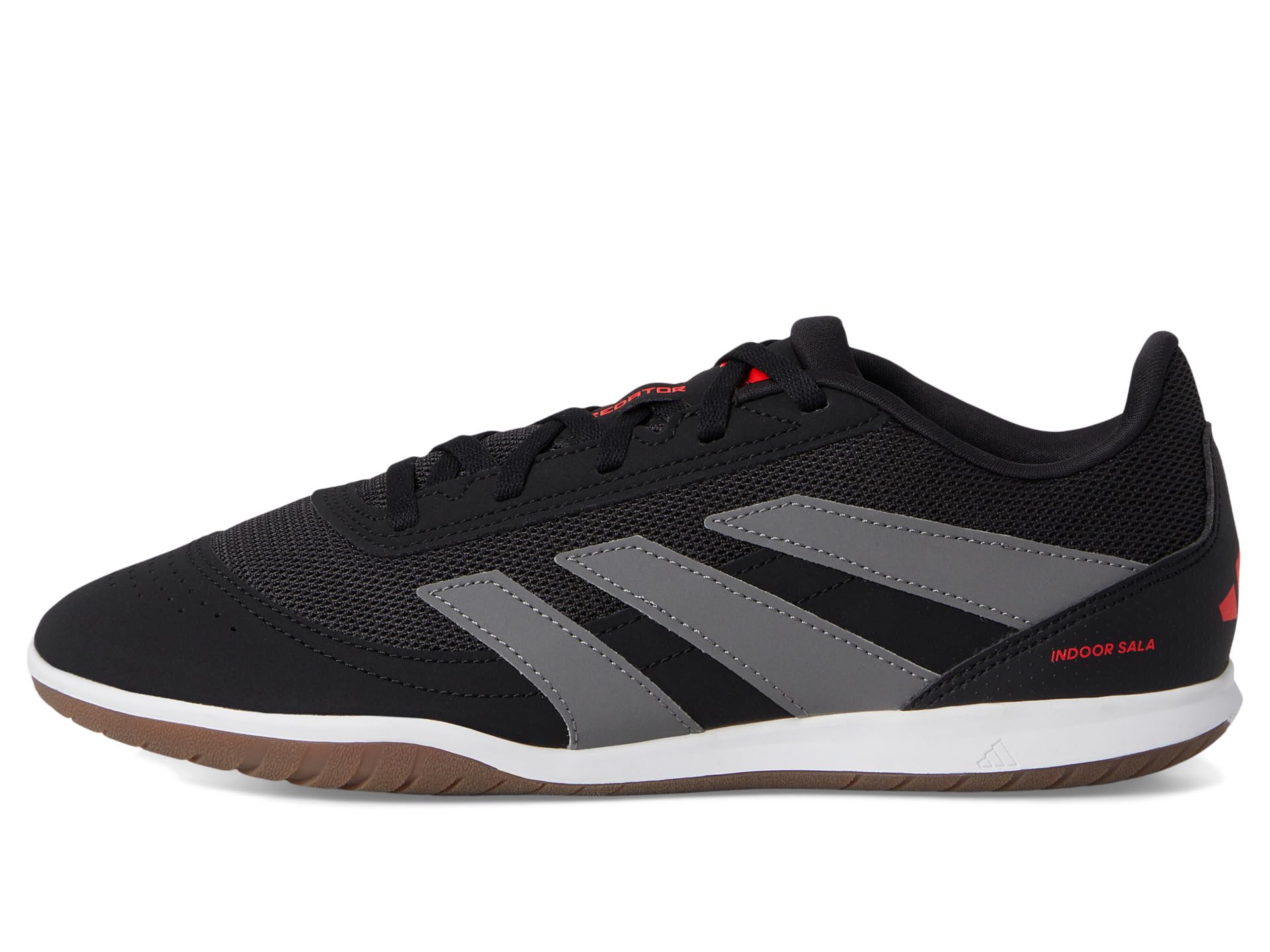 Кроссовки Unisex adidas Predator Club Indoor Sala Soccer Cleats, цвет Black/Grey/Lucid Red — фото 4