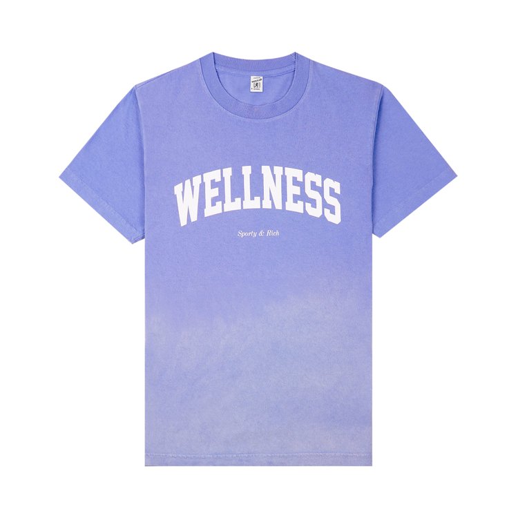 

Футболка Sporty & Rich Wellness Ivy T-Shirt, цвет Dip Dye Blue/White