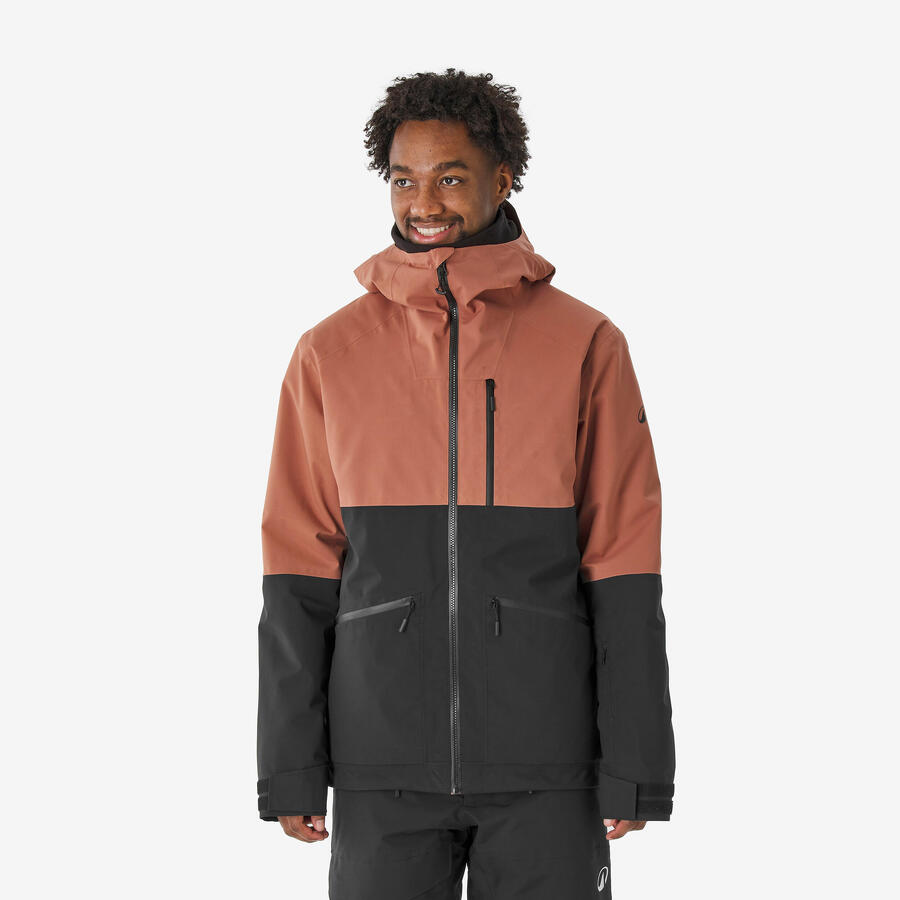 

WEDZE Горнолыжная куртка сноубордическая мужская теплая дышащая - 500 AM коричневая