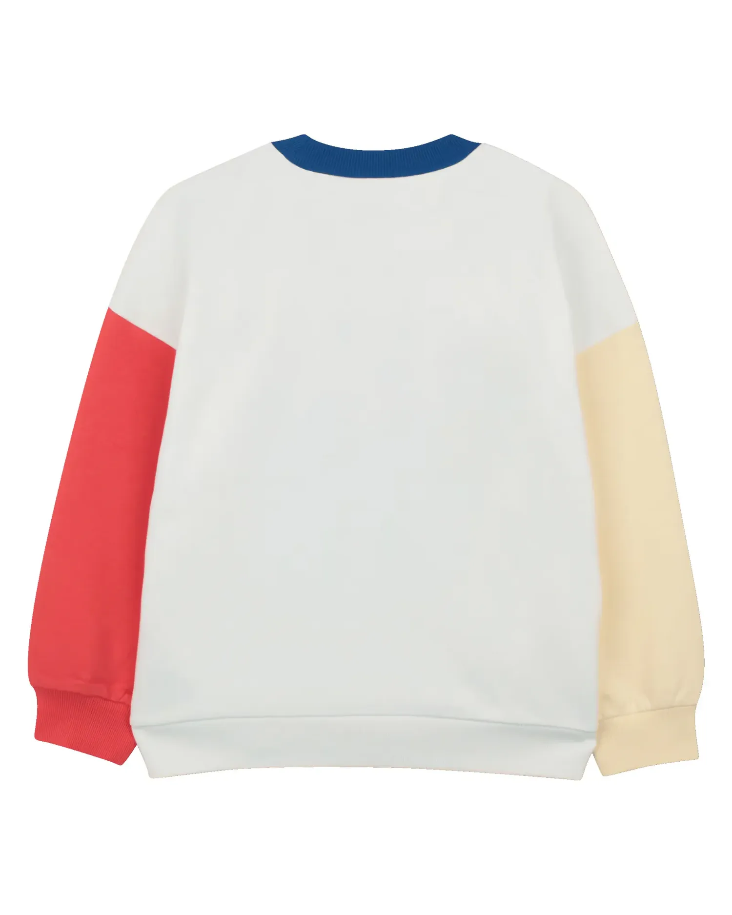 Детский свитшот с длинным рукавом без капюшона с узором из хлопка Kenzo Kids, белый — фото 4