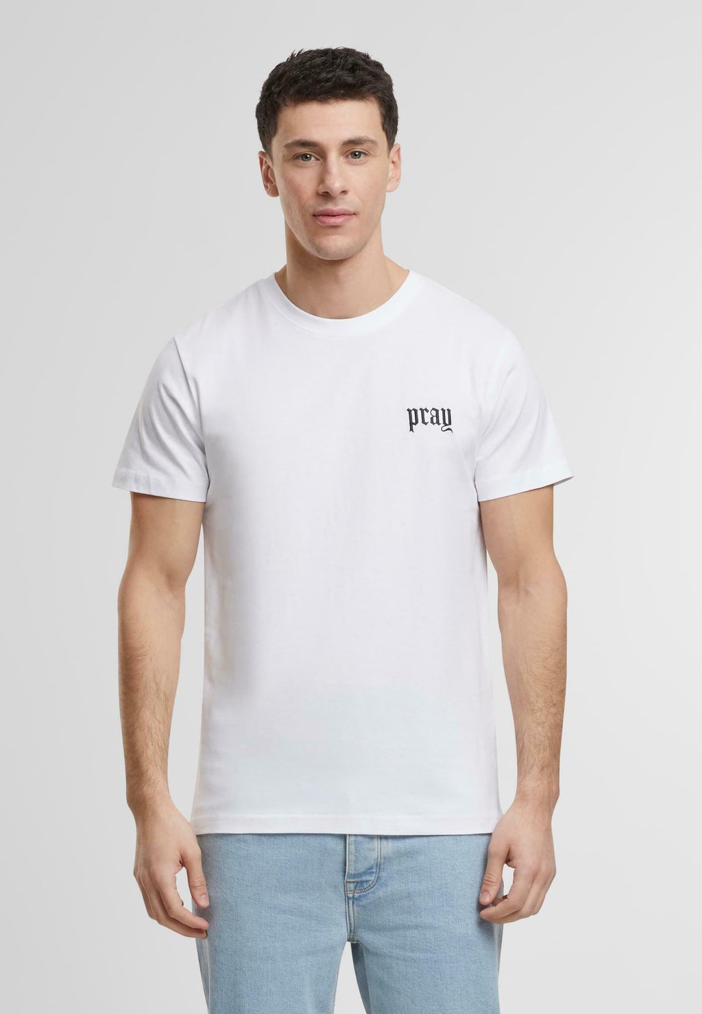 

Футболка с принтом OLD ENGLISH WORDING EMB TEE Mister Tee, белый