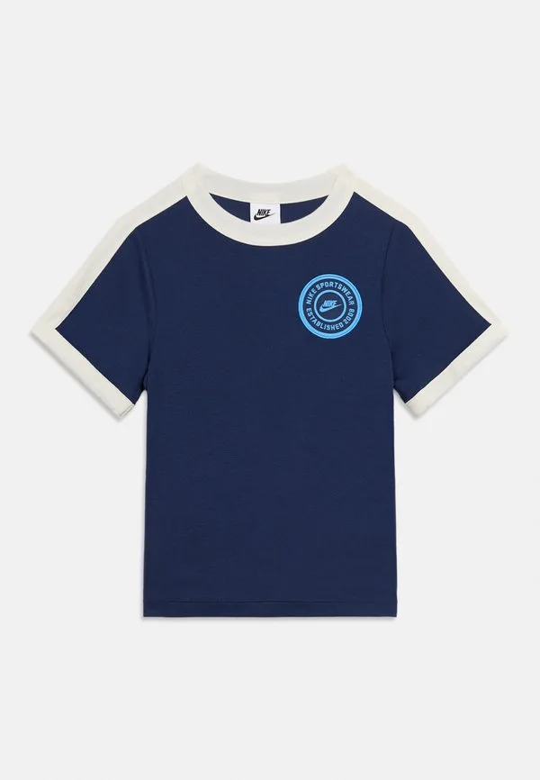 Простая футболка Nike Sportswear, Midnight Navy/Soft Pearl/Midnight Navy/University Blue — фото 3