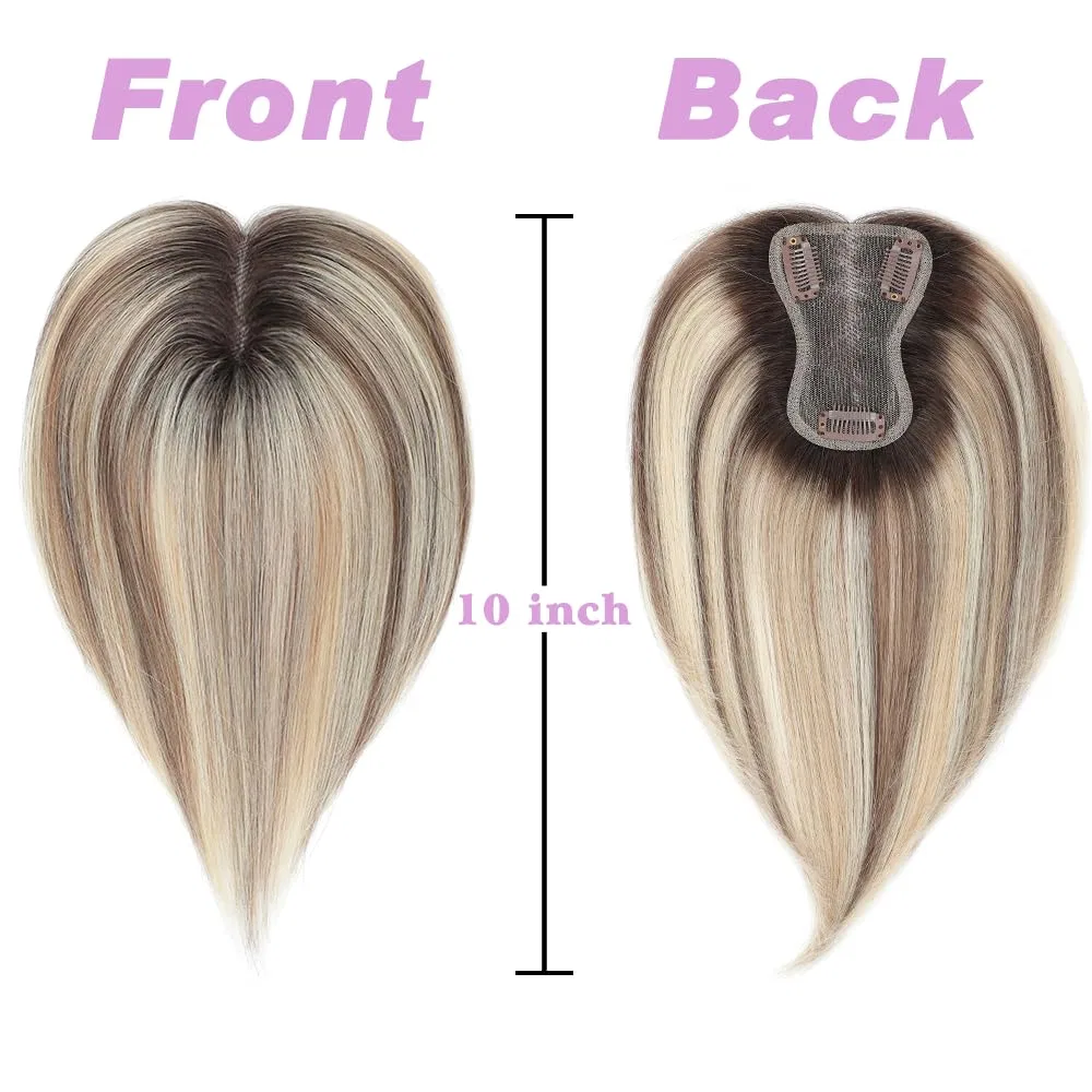 Накладные волосы из натуральных волос Ombre Light Brown от Generisch Lagomance, Ombre Light Brown With Blonde Highlight — фото 2