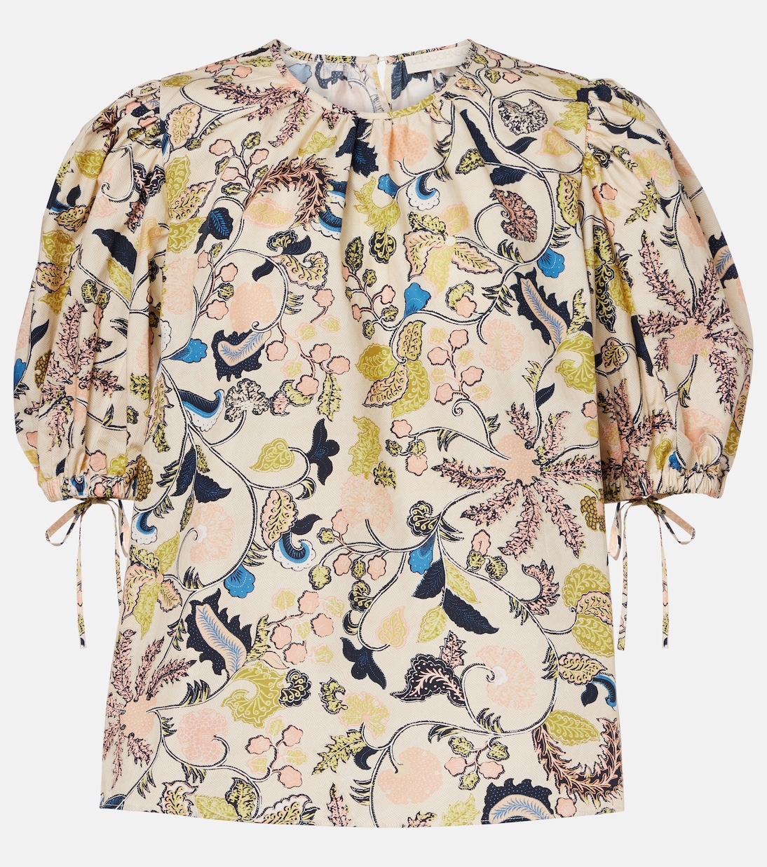 

Корали цветочная хлопковая блузка Ulla Johnson, Magnolia