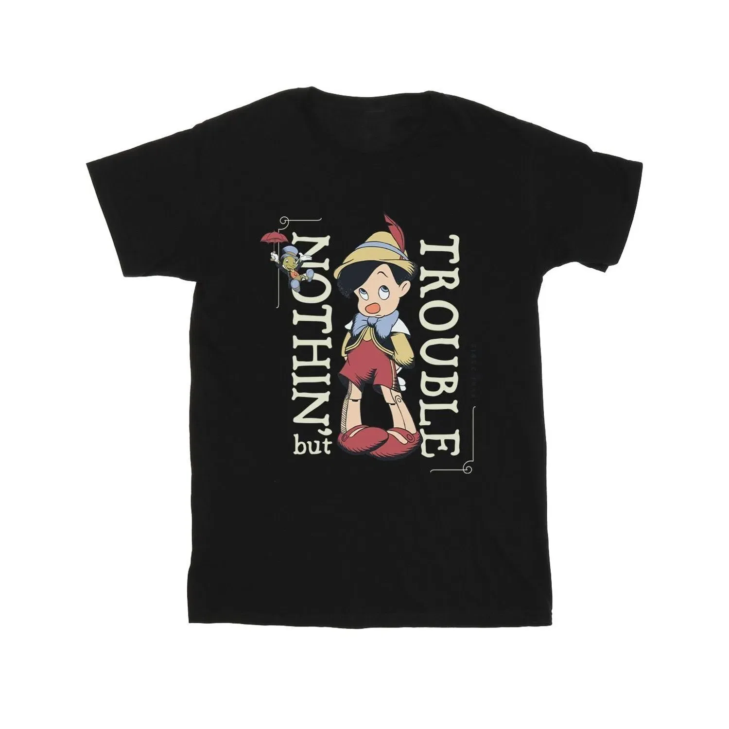 Футболка с принтом Pinocchio Disney, черный