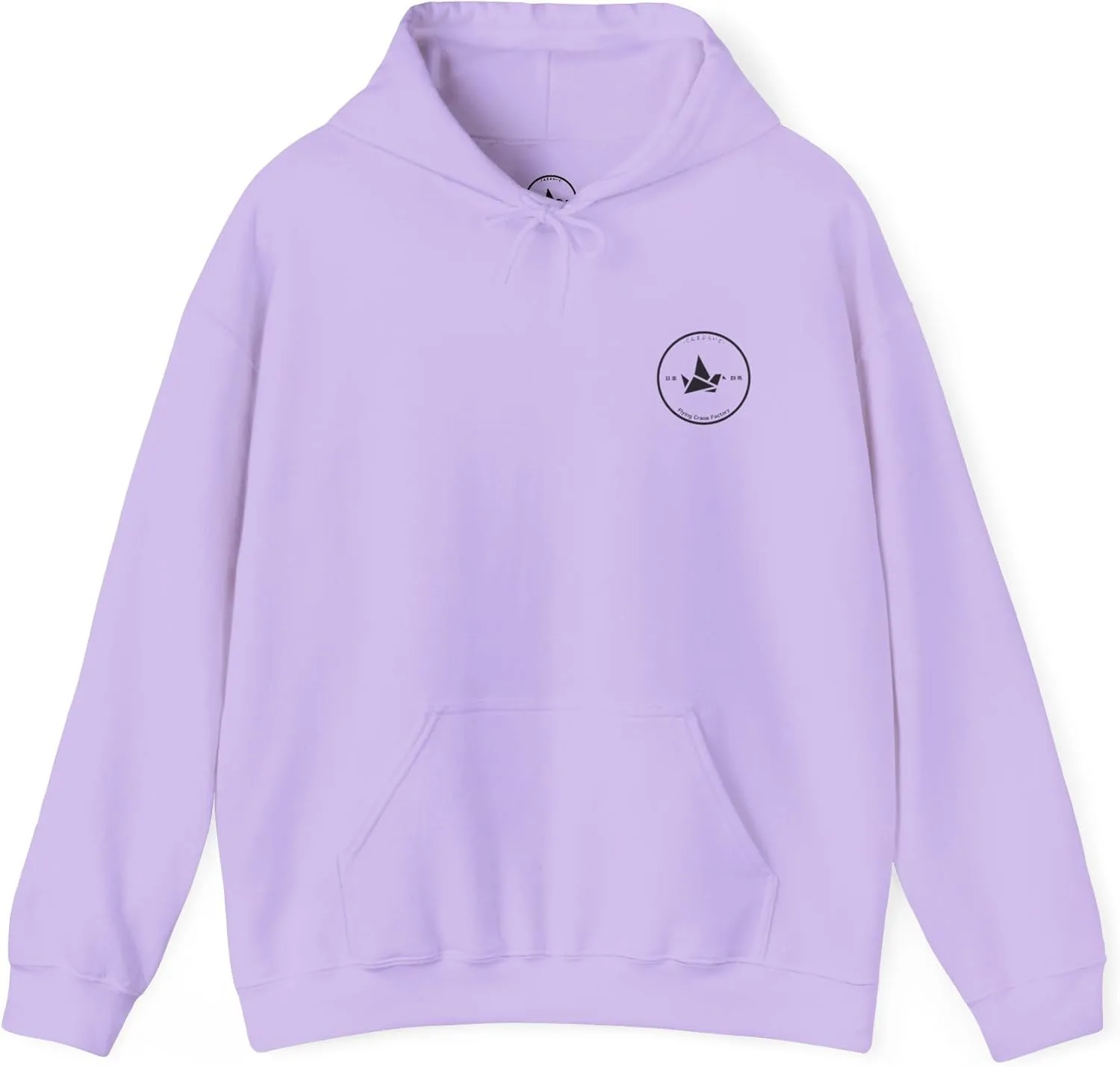 Толстовка с капюшоном Unisex в японском стиле с журавлем-оригами