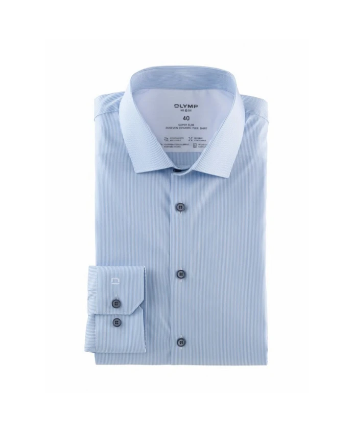 

Синяя деловая рубашка Olymp, синий