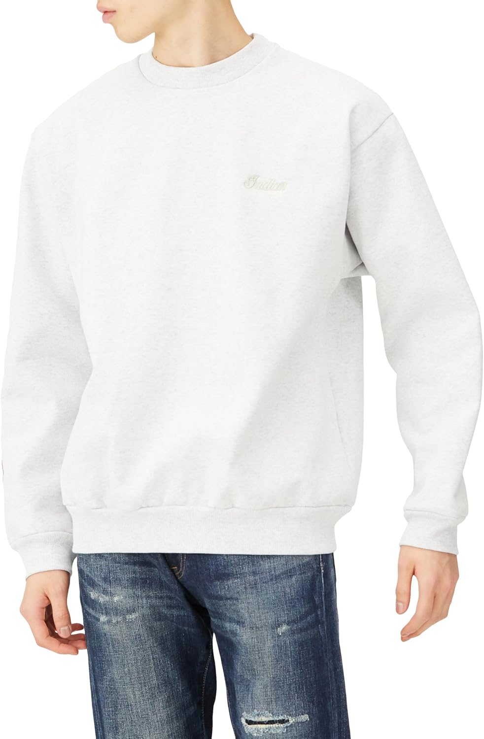 

Индийская толстовка, плотность ткани 15 унций (примерно 425 г), с логотипом и вышивкой в стиле навахо Indian, пепельный