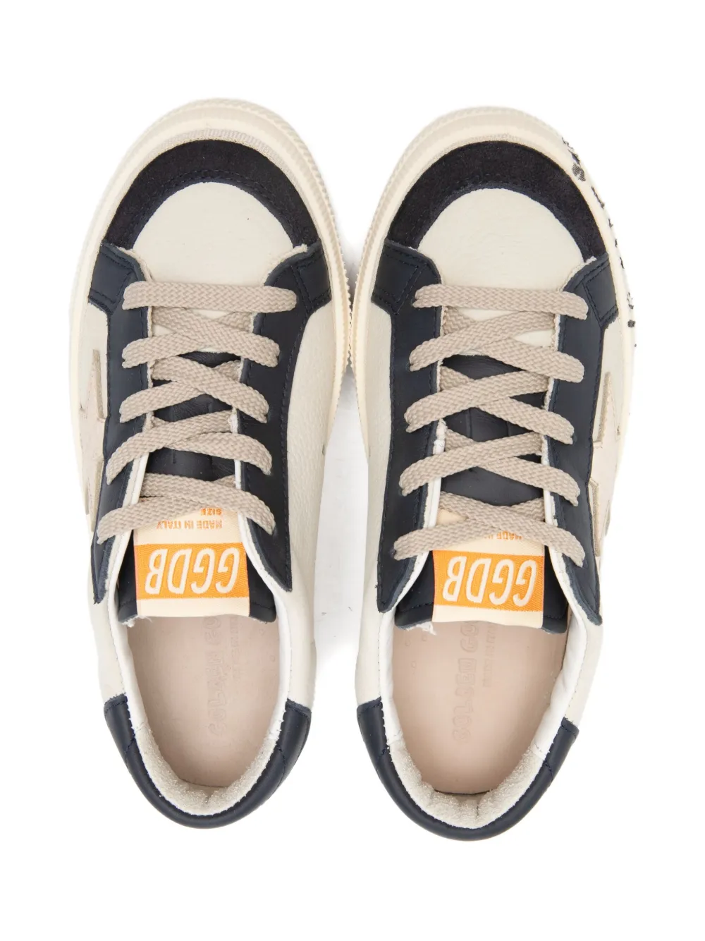 Кроссовки May с двойным носком Golden Goose Kids, бежевый — фото 3