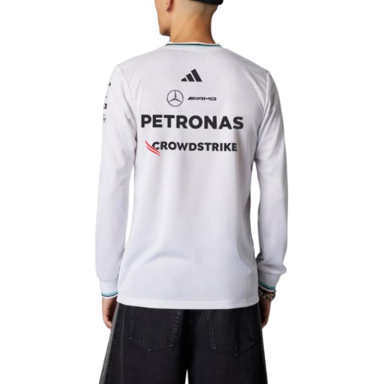 Футболка Mercedes Formula One Team Adidas, белый/черный — фото 4