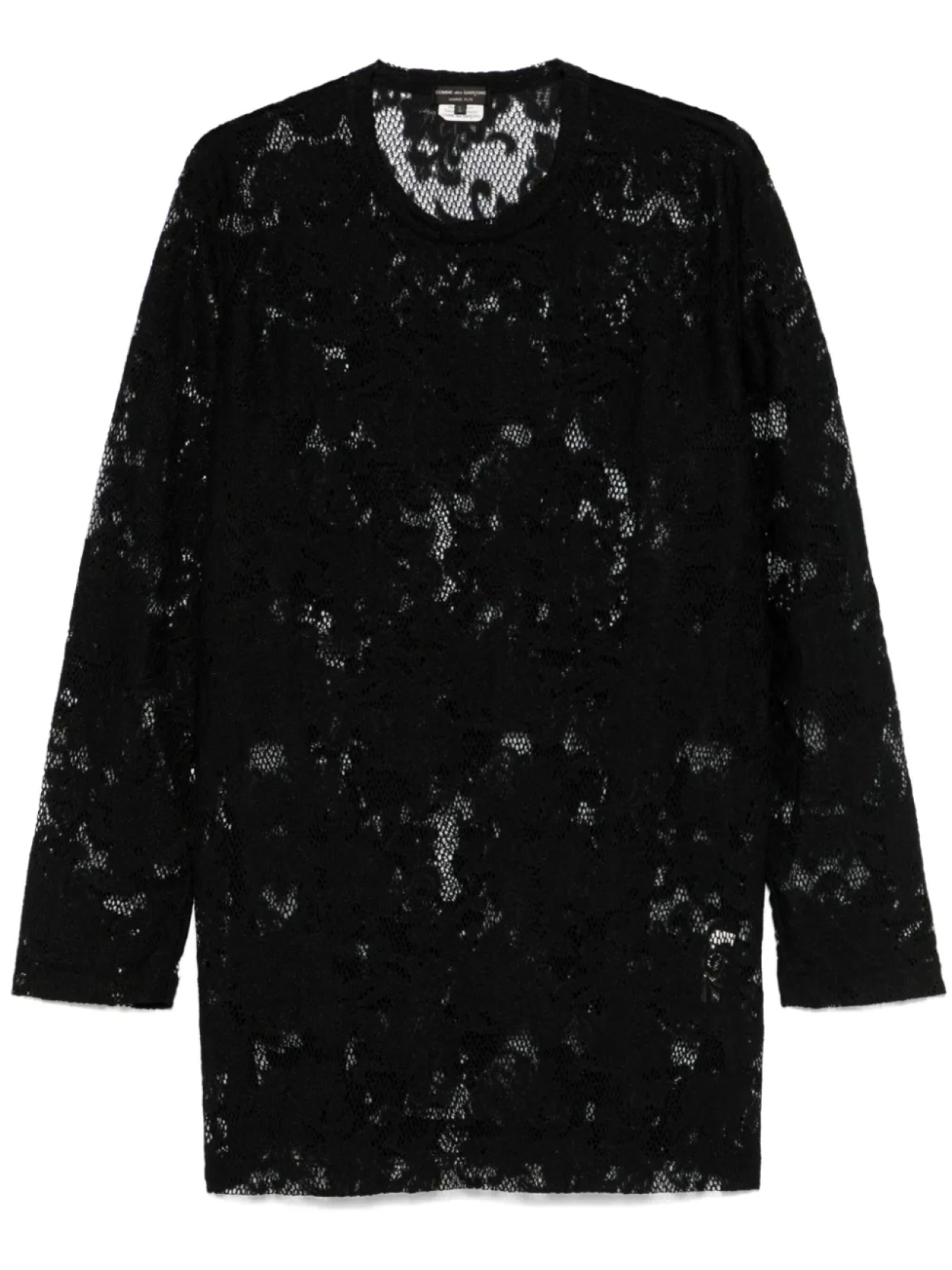 

Кружевная футболка Comme des Garçons Homme Plus, черный