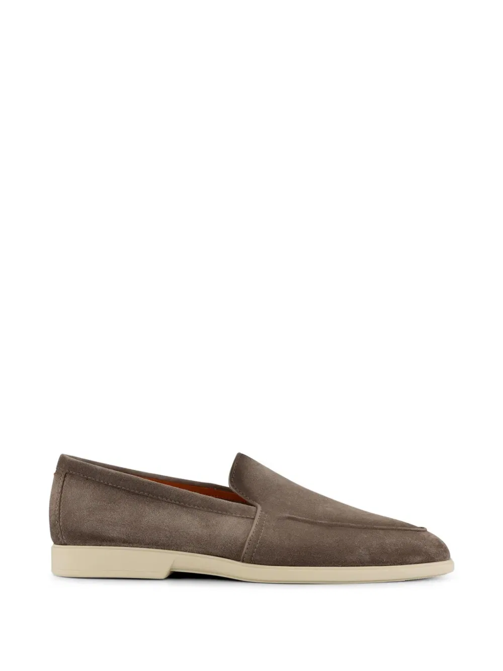 Лоферы с панелями Santoni, коричневый