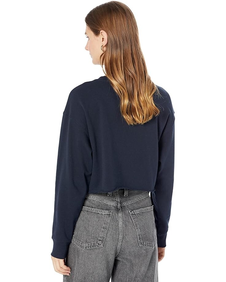 

Пуловер Tommy Hilfiger Peaking Heart Crop Pullover, цвет Sky Captain