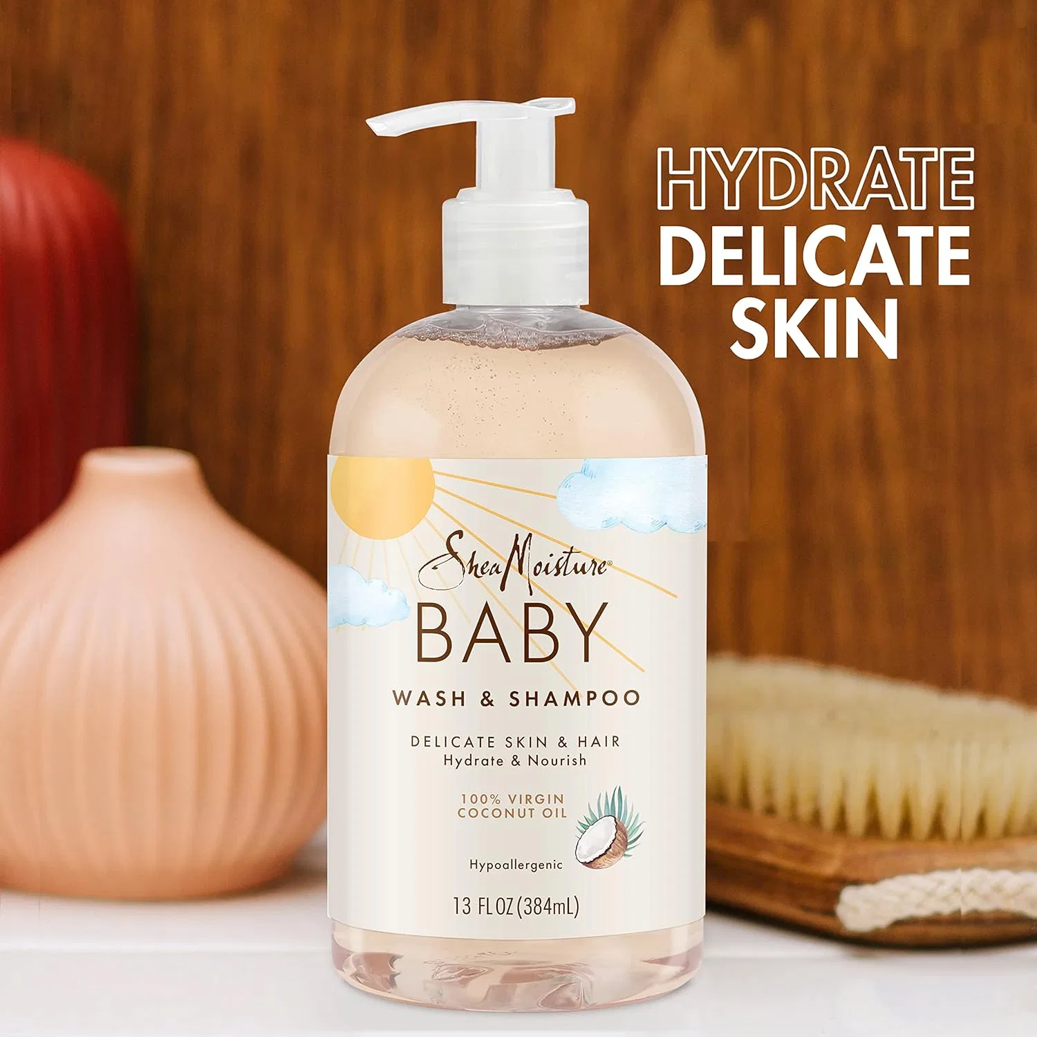 Детский шампунь и гель для душа «100% Virgin Coconut Oil» от Shea Moisture Shea Moisture, Cranberry — фото 4