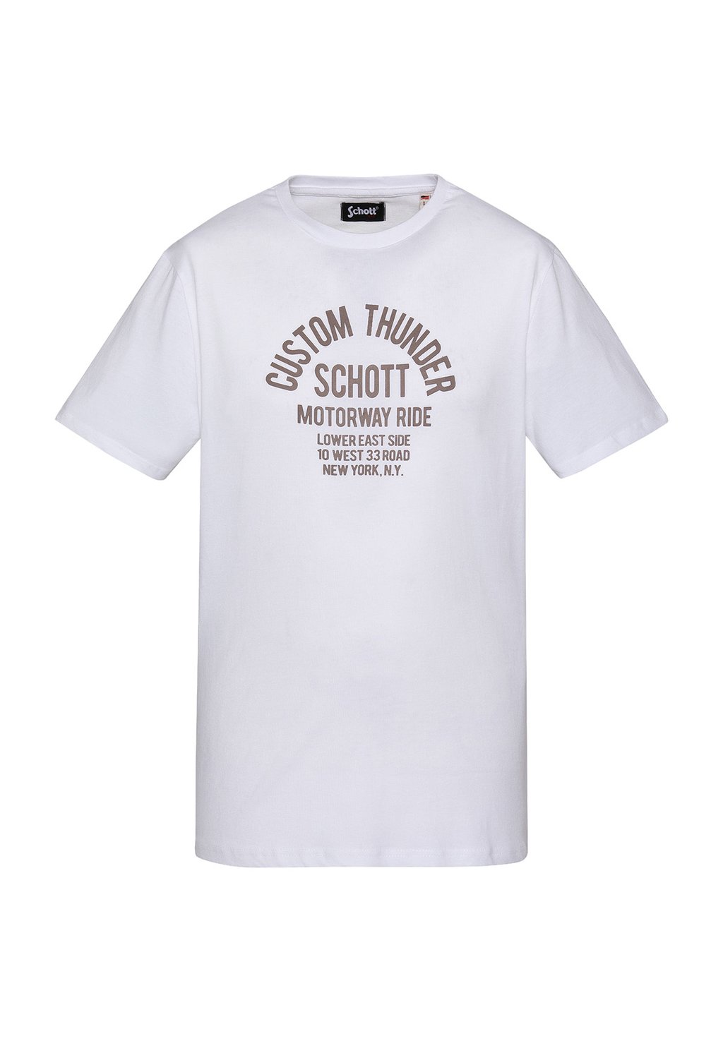 

Футболка с принтом TSCUSTOMBIKE Schott, белый