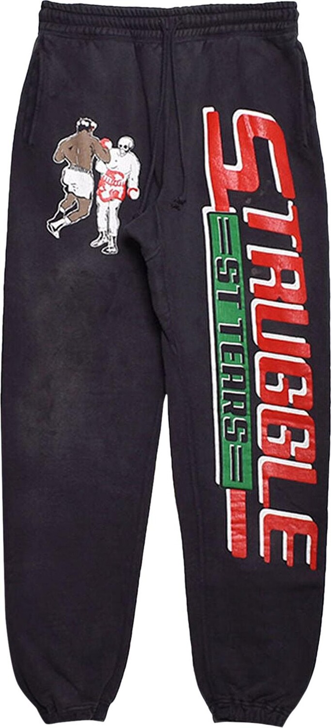 

Спортивные брюки Saint Michael x Denim tears Struggle 'Black', черный