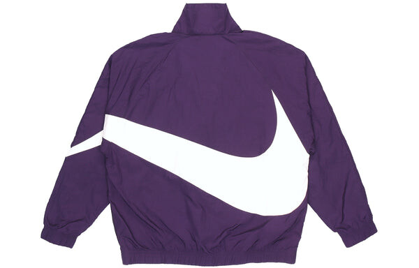 Куртка Nike Big Swoosh Sportswear Full Cardigan Woven Stand Collar Jacket For Men Purple, фиолетовый — фото 2