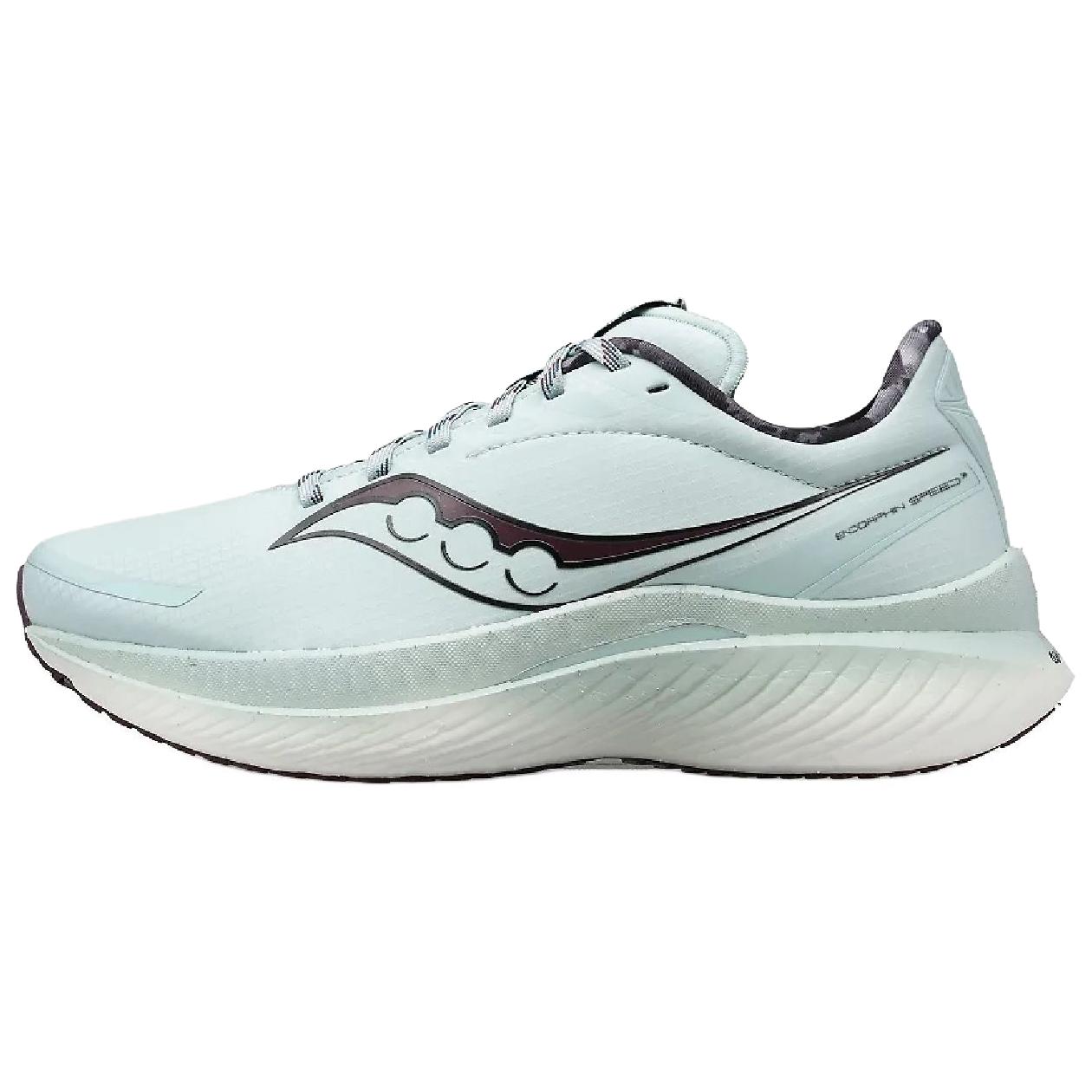 

Эндорфин Спид 3 водонепроницаемые, легкие поддерживающие беговые кроссовки женские Cyan Saucony, Cyan