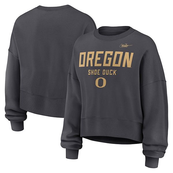Женский свитшот Oregon Ducks цвета древесного угля Nike — фото 2